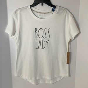 RAE DUNN  Boss Lady t shirt women’s size S NWT